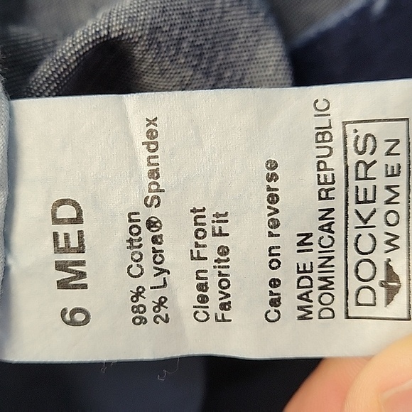 DOCKERS Womens Denim Clean Front Favorite Fit Size 6 - Picture 10 of 10